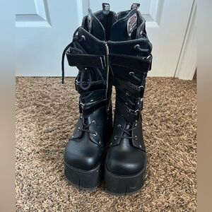 Demonia Cult Kera 110 size 5 gothic boots